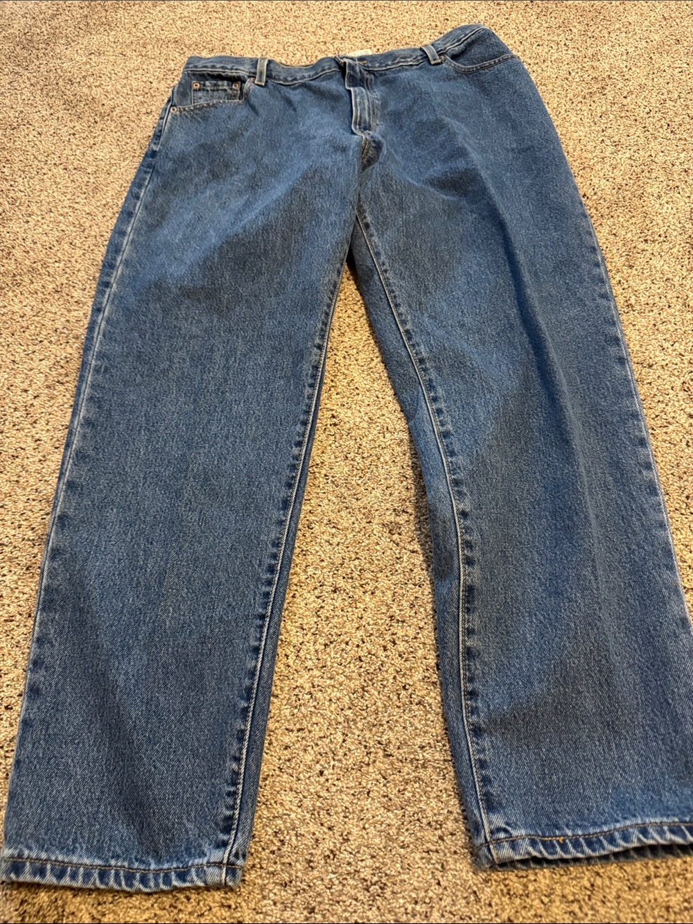 Levi's 550 Y2K Women’s Classic Relaxed Tapered Leg Light Blue Jeans size 18Mis M